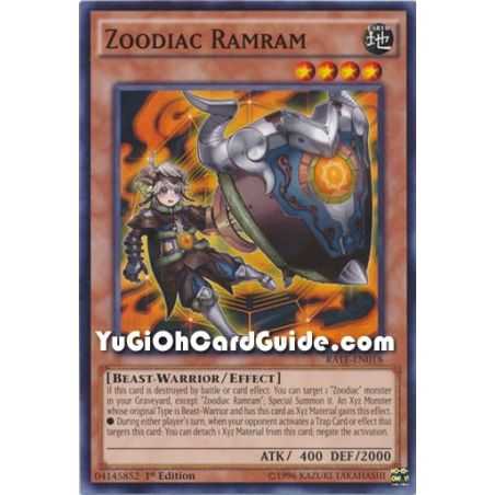 Zoodiac Ramram (Common) – Raging Tempest | Carta YUGIOH en México