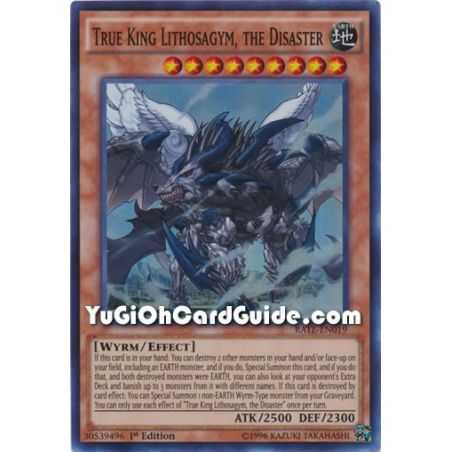 True King Lithosagym, the Disaster (Super Rare) – Raging Tempest | Carta YUGIOH en México