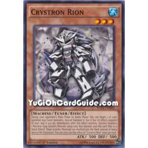 Crystron Rion (Common) – Raging Tempest | Carta YUGIOH en México
