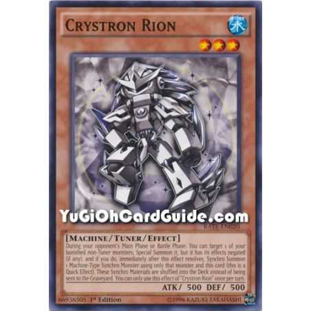 Crystron Rion (Common) – Raging Tempest | Carta YUGIOH en México