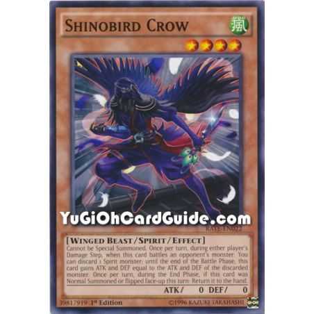 Shinobird Crow (Common) – Raging Tempest | Carta YUGIOH en México