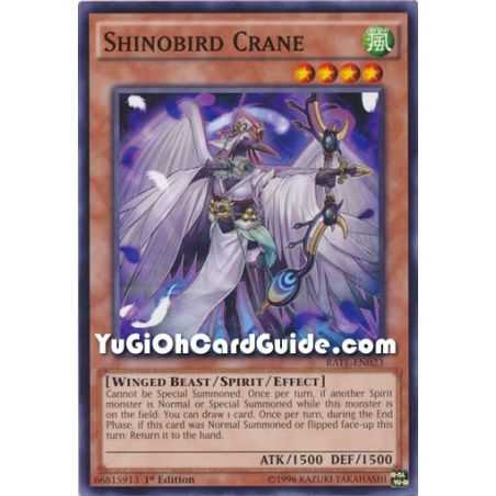 Shinobird Crane (Common) – Raging Tempest | Carta YUGIOH en México
