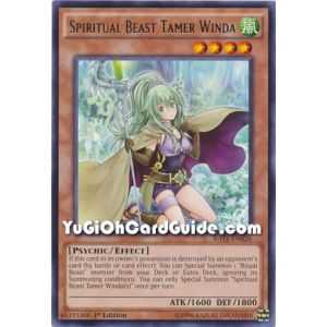 Spiritual Beast Tamer Winda (Rare) – Raging Tempest | Carta YUGIOH en México
