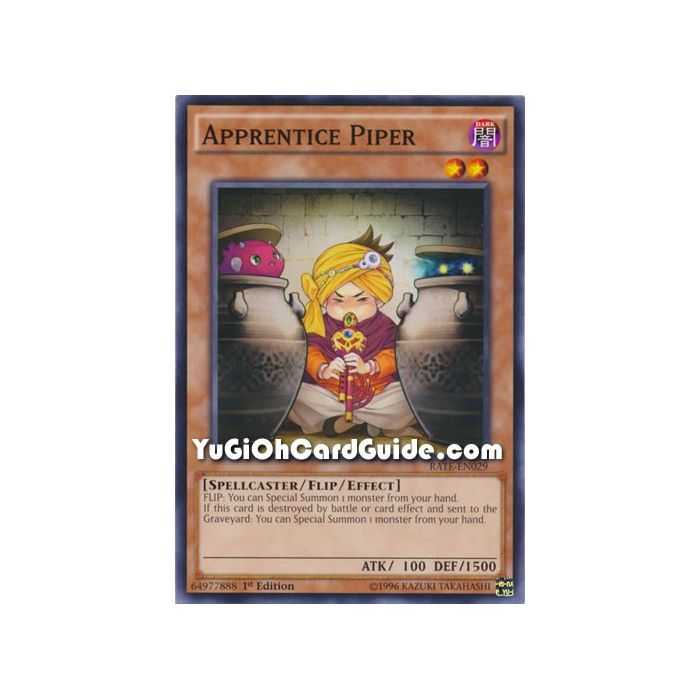 Apprentice Piper (Common) – Raging Tempest | Carta YUGIOH en México