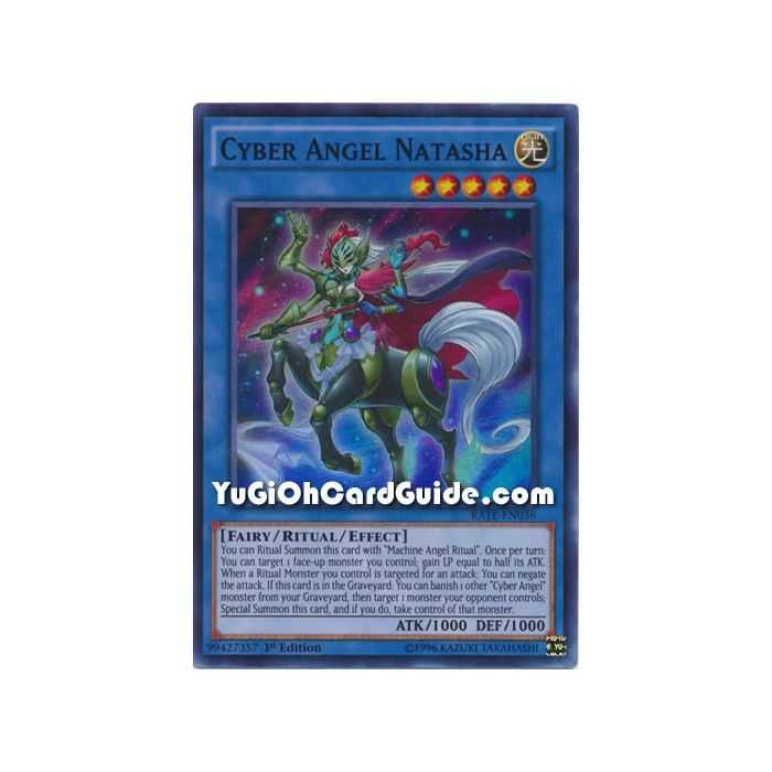Cyber Angel Natasha (Super Rare) – Raging Tempest | Carta YUGIOH en México