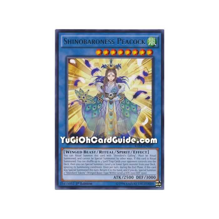 Shinobaroness Peacock (Rare) – Raging Tempest | Carta YUGIOH en México
