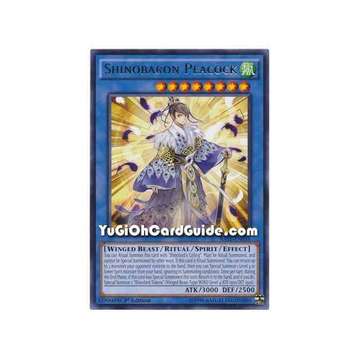 Shinobaron Peacock (Rare) – Raging Tempest | Carta YUGIOH en México