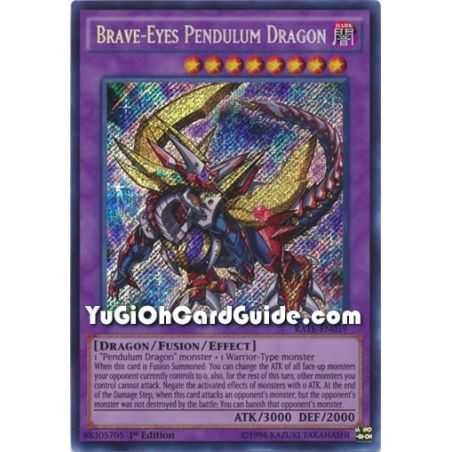 Brave-Eyes Pendulum Dragon (Secret Rare) – Raging Tempest | Carta YUGIOH en México