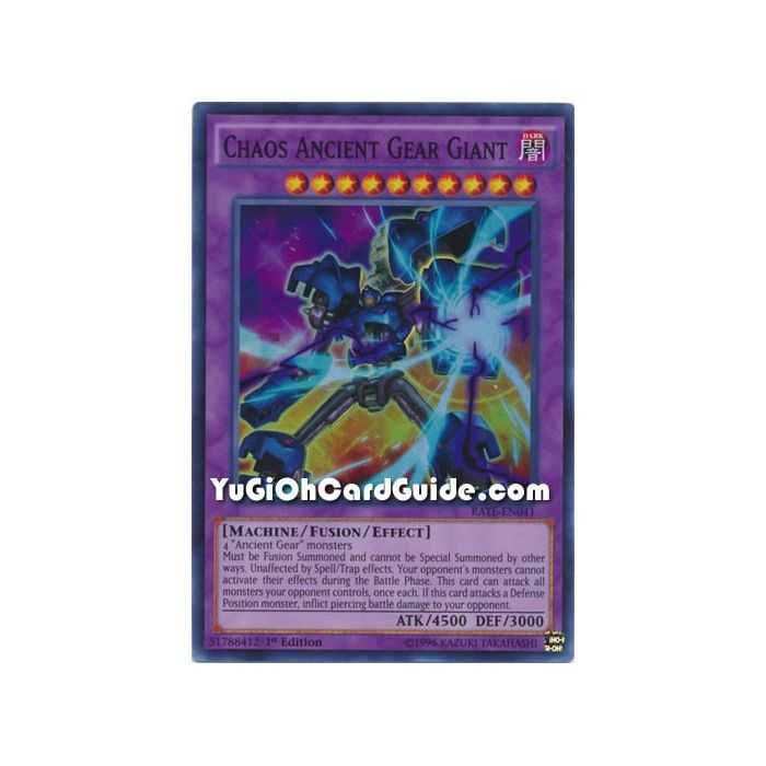 Chaos Ancient Gear Giant (Super Rare) – Raging Tempest | Carta YUGIOH en México