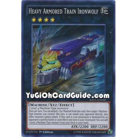 Heavy Armored Train Ironwolf (Super Rare) – Raging Tempest | Carta YUGIOH en México