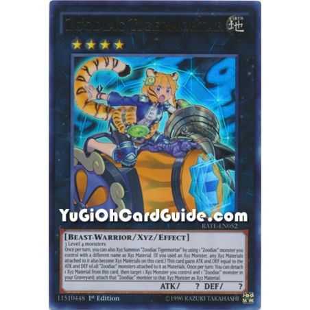 Zoodiac Tigermortar (Ultra Rare) – Raging Tempest | Carta YUGIOH en México