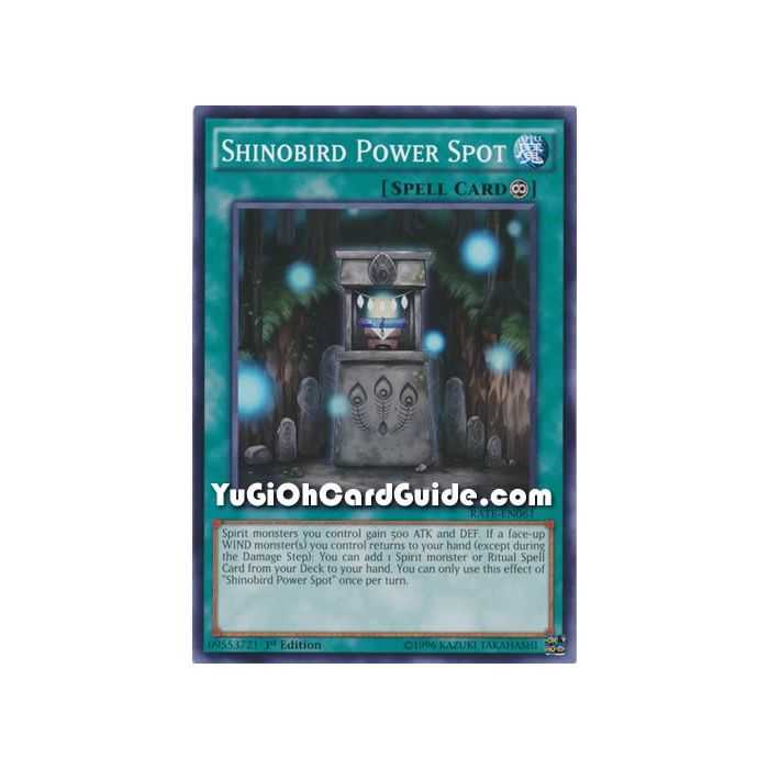 Shinobird Power Spot (Common) – Raging Tempest | Carta YUGIOH en México
