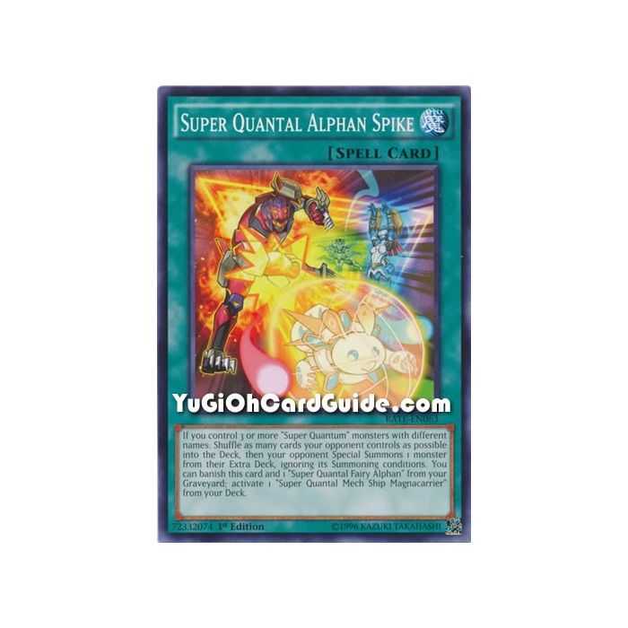 Super Quantal Alphan Spike (Common) – Raging Tempest | Carta YUGIOH en México