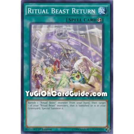 Ritual Beast Return (Common) – Raging Tempest | Carta YUGIOH en México