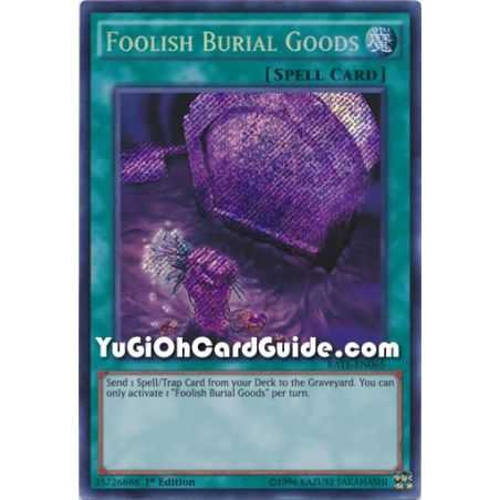 Foolish Burial Goods (Secret Rare) – Raging Tempest | Carta YUGIOH en México