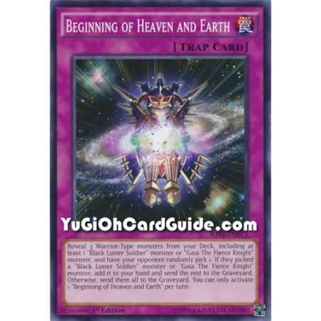 Beginning of Heaven and Earth (Common) – Raging Tempest | Carta YUGIOH en México