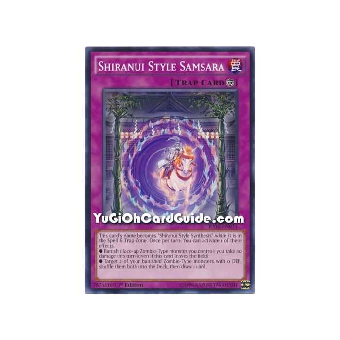 Shiranui Style Samsara (Common) – Raging Tempest | Carta YUGIOH en México