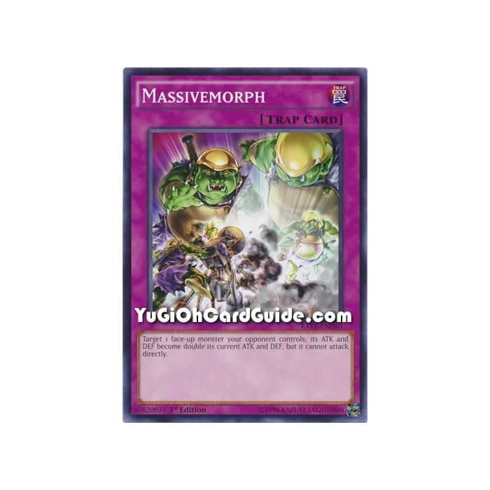 Massivemorph (Common) – Raging Tempest | Carta YUGIOH en México