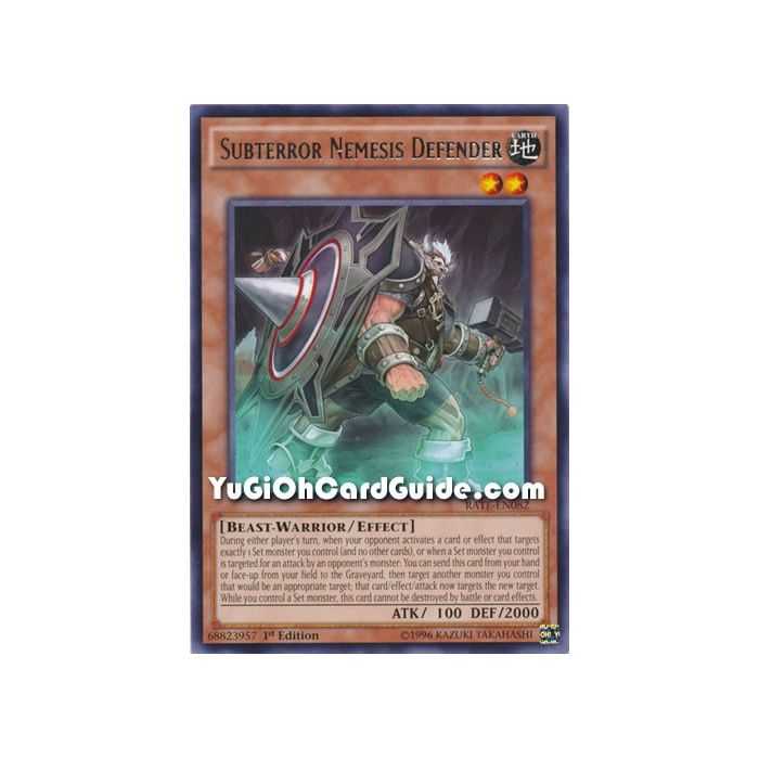 Subterror Nemesis Defender (Rare) – Raging Tempest | Carta YUGIOH en México