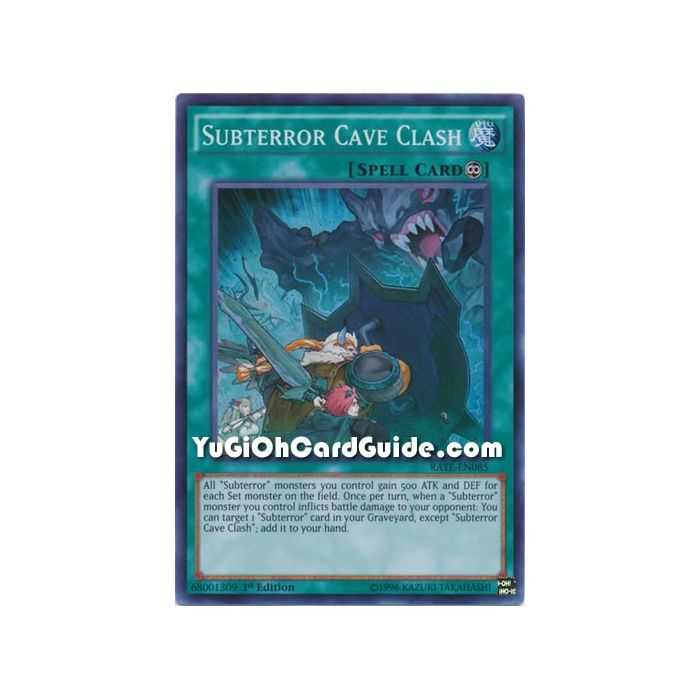 Subterror Cave Clash (Super Rare) – Raging Tempest | Carta YUGIOH en México
