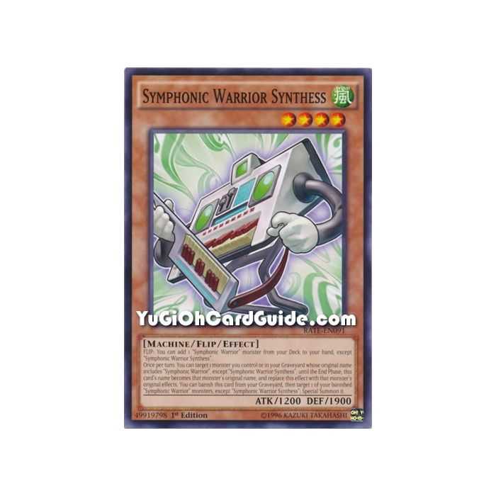 Symphonic Warrior Synthess (Common) – Raging Tempest | Carta YUGIOH en México