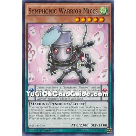 Symphonic Warrior Miccs (Common) – Raging Tempest | Carta YUGIOH en México