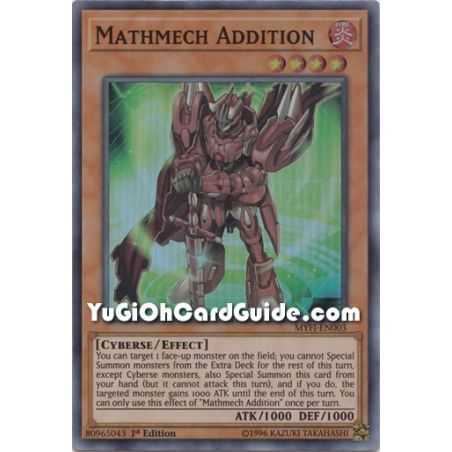 Mathmech Addition (Super Rare) – Mystic Fighters | Carta YUGIOH en México