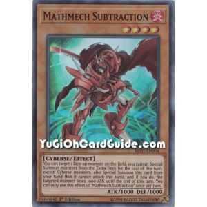 Mathmech Subtraction (Super Rare) – Mystic Fighters | Carta YUGIOH en México