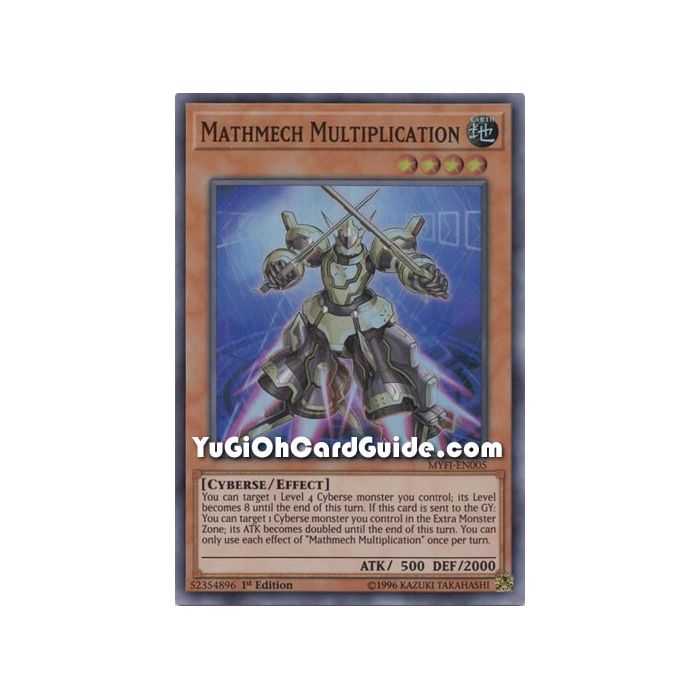 Mathmech Multiplication (Super Rare) – Mystic Fighters | Carta YUGIOH en México
