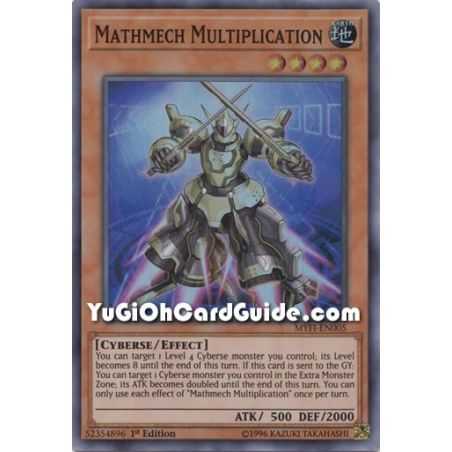 Mathmech Multiplication (Super Rare) – Mystic Fighters | Carta YUGIOH en México