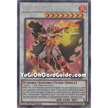 Geomathmech Magma (Secret Rare) – Mystic Fighters | Carta YUGIOH en México