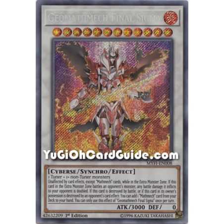 Geomathmech Final Sigma (Secret Rare) – Mystic Fighters | Carta YUGIOH en México