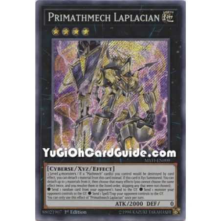 Primathmech Laplacian (Secret Rare) – Mystic Fighters | Carta YUGIOH en México