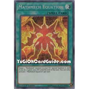 Mathmech Equation (Secret Rare) – Mystic Fighters | Carta YUGIOH en México