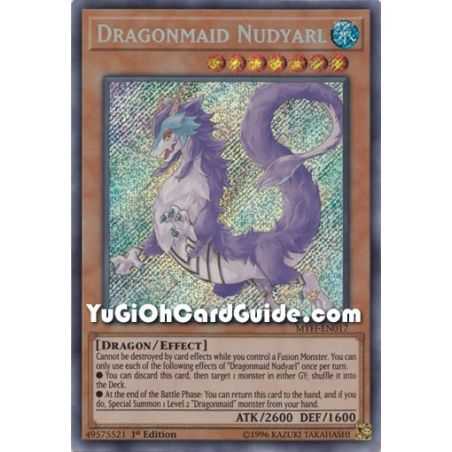 Dragonmaid Nudyarl (Secret Rare) – Mystic Fighters | Carta YUGIOH en México
