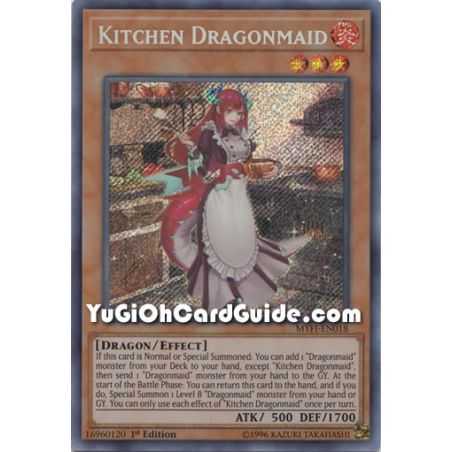 Kitchen Dragonmaid (Secret Rare) – Mystic Fighters | Carta YUGIOH en México