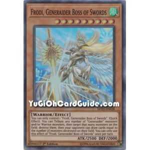 Frodi, Generaider Boss of Swords (Super Rare) – Mystic Fighters | Carta YUGIOH en México