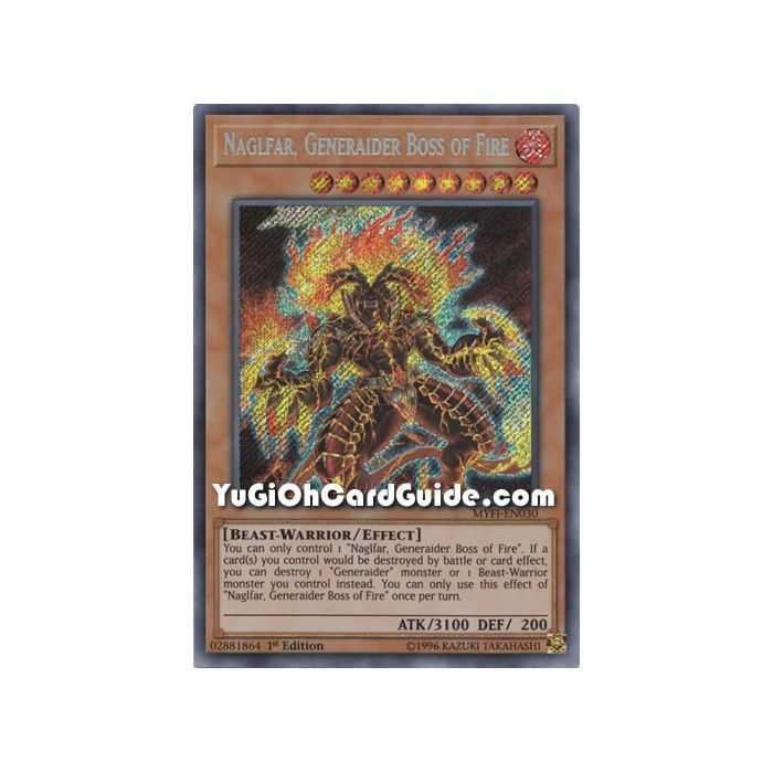 Naglfar, Generaider Boss of Fire (Secret Rare) – Mystic Fighters | Carta YUGIOH en México