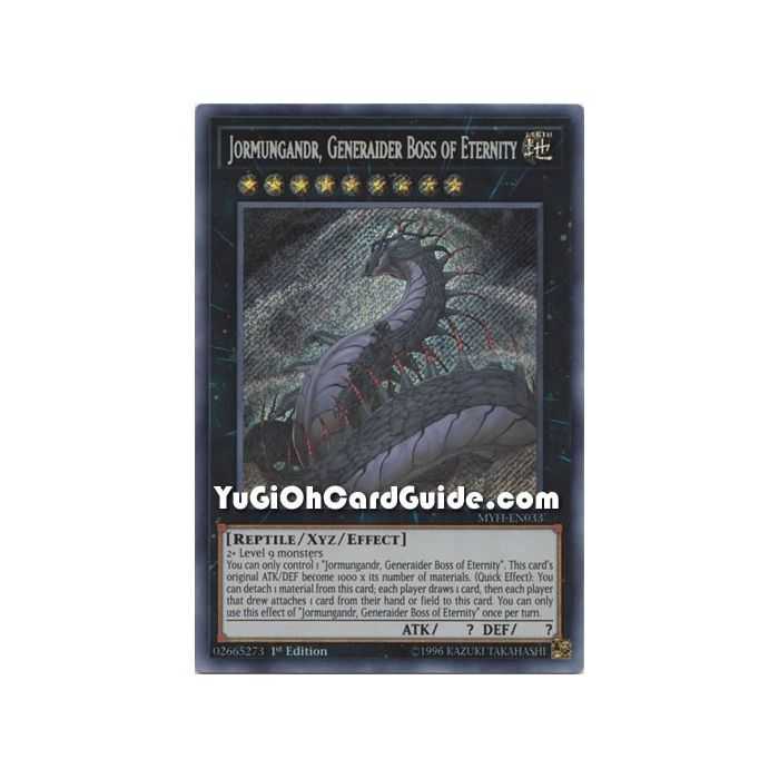 Jormungandr, Generaider Boss of Eternity (Secret Rare) – Mystic Fighters | Carta YUGIOH en México