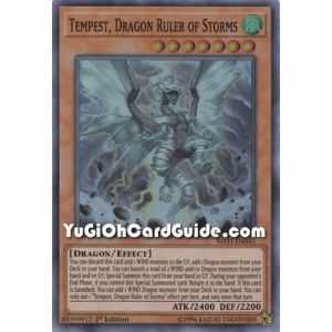 Tempest, Dragon Ruler of Storms (Super Rare) – Mystic Fighters | Carta YUGIOH en México