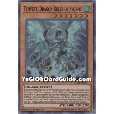 Tempest, Dragon Ruler of Storms (Super Rare) – Mystic Fighters | Carta YUGIOH en México