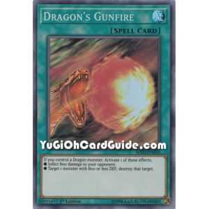 Dragon's Gunfire (Super Rare) – Mystic Fighters | Carta YUGIOH en México