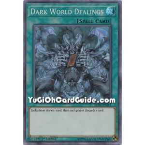 Dark World Dealings (Super Rare) – Mystic Fighters | Carta YUGIOH en México