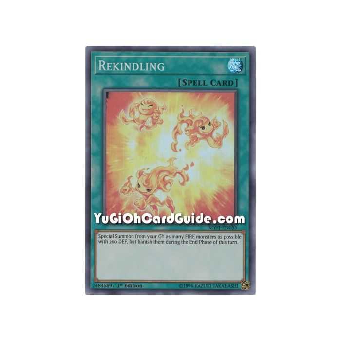 Rekindling (Super Rare) – Mystic Fighters | Carta YUGIOH en México