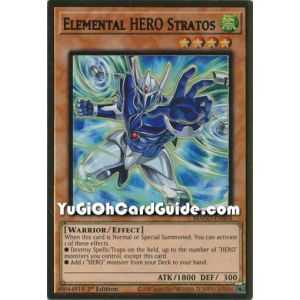 Elemental HERO Stratos - Alternate Art (Premium Gold Rare) – Maximum Gold | Carta YUGIOH en México