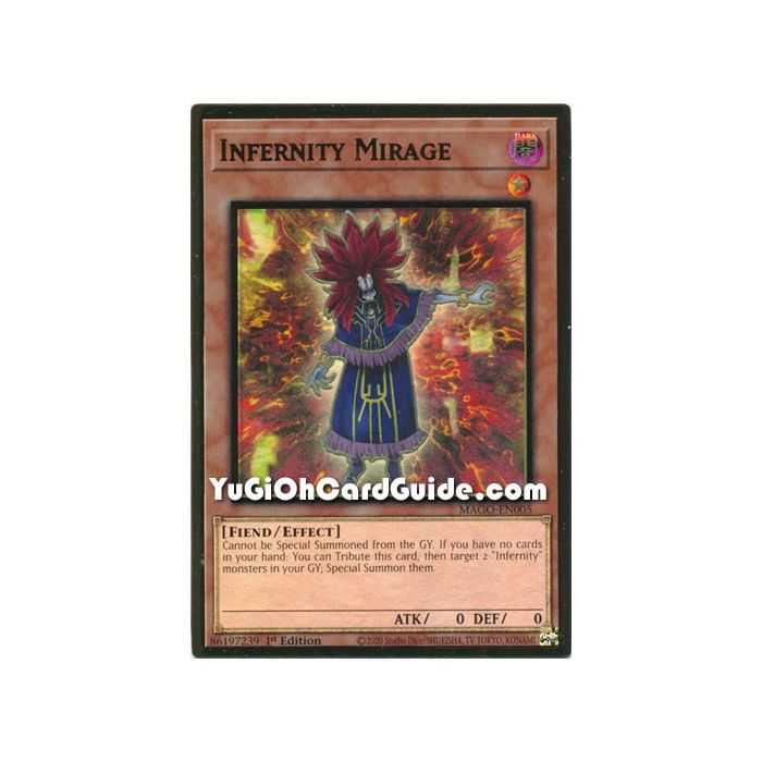 Infernity Mirage (Premium Gold Rare) – Maximum Gold | Carta YUGIOH en México