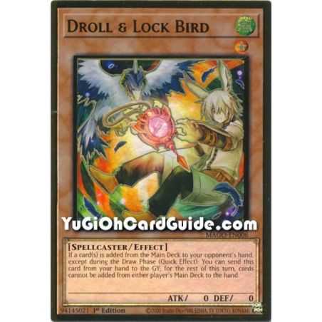 Droll & Lock Bird - Alternate Art (Premium Gold Rare) – Maximum Gold | Carta YUGIOH en México