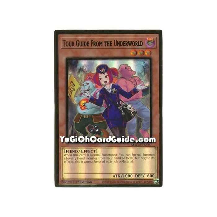 Tour Guide From the Underworld (Premium Gold Rare) – Maximum Gold | Carta YUGIOH en México