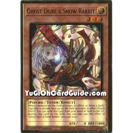 Ghost Ogre & Snow Rabbit - Alternate Rare (Premium Gold Rare) – Maximum Gold | Carta YUGIOH en México