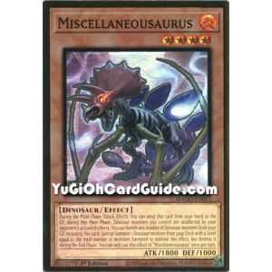 Miscellaneousaurus (Premium Gold Rare) – Maximum Gold | Carta YUGIOH en México